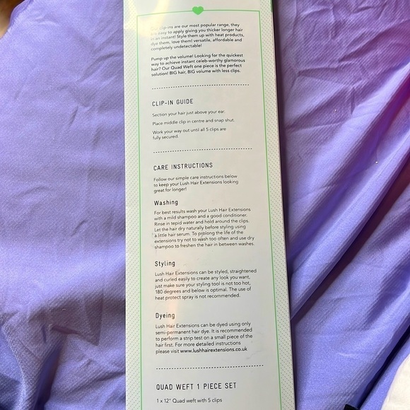 Dark Auburn Lush Hair Extensions 20” Quad Weft One Piece 100% Remy Human Hair - Picture 3 of 6